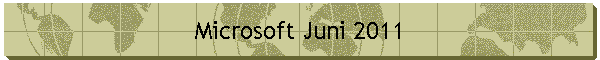 Microsoft Juni 2011